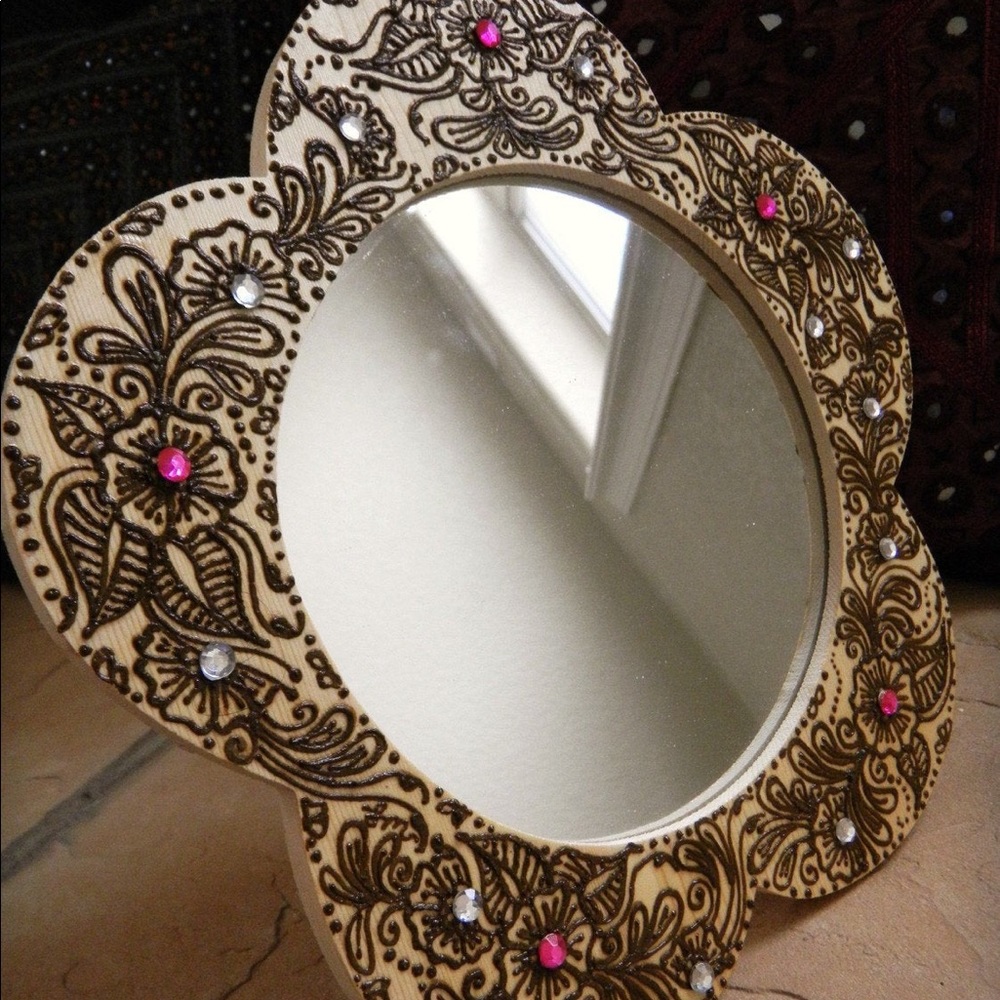 Wooden Frame Mirror, New